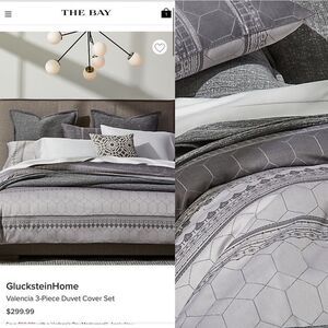 GlucksteinHome
Valencia 3-Piece Duvet Cover Set